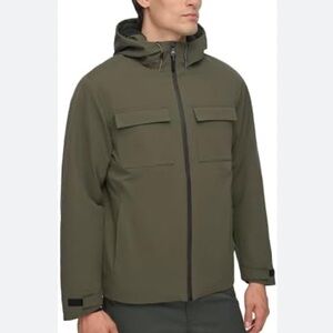 DKNY Men’s Performance Tech Hooded Jacket-size S (Brand New without tag)